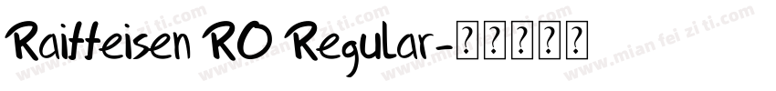 Raiffeisen RO Regular字体转换